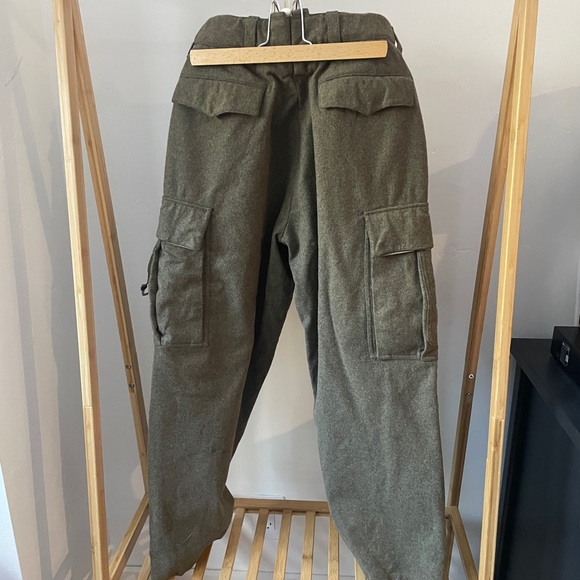 Vintage Wool Cargo Pants, 30x29, Swedish Military, 1963 - Picture 3 of 3